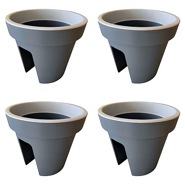 sesua Blumentopf Balkon-Blumentopf für Geländer rund günstig online kaufen