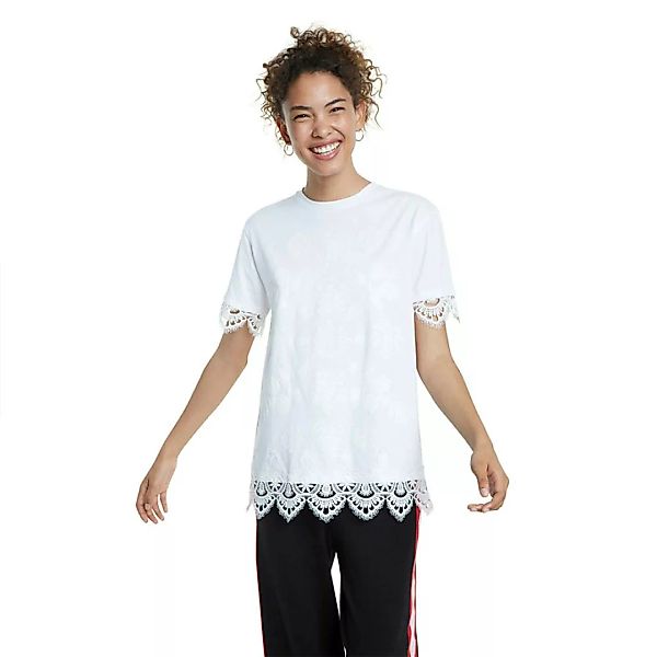 Desigual Gante Kurzärmeliges T-shirt XS White günstig online kaufen
