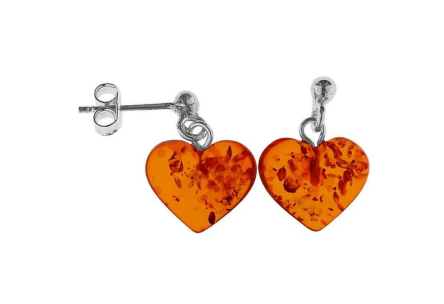 OSTSEE-SCHMUCK Paar Ohrhänger Ostsee-Schmuck Ohrhänger Herz Ohrhänger Herz günstig online kaufen