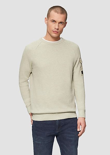 s.Oliver Longpullover Strickpullover Strickpullover mit Raglanärmeln günstig online kaufen