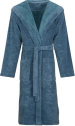 Vossen Unisex-Bademantel Lynn, Langform, Wirkvelours, Kapuze, günstig online kaufen