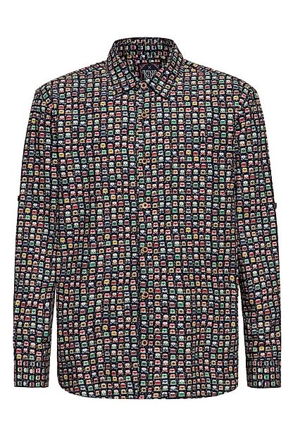 KingKerosin Kurzarmhemd Love Bus mit Retro Bus Allover-Print günstig online kaufen