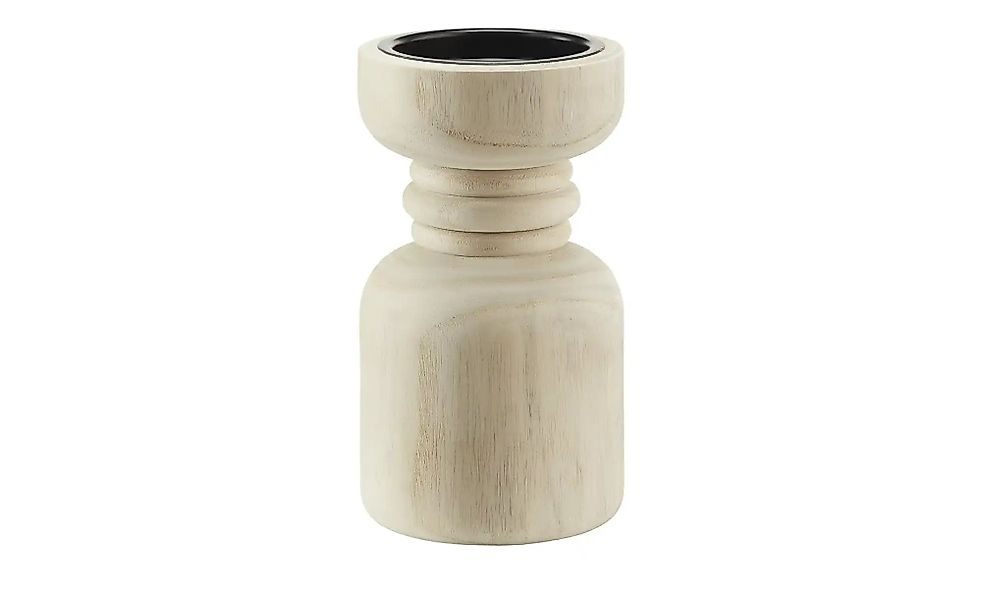 HOME STORY Kerzenständer   ¦ holzfarben ¦ Holz,Metall ¦ Maße (cm): H: 18,5 günstig online kaufen