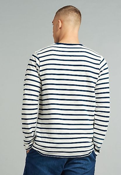 Dstrezzed Pullover Streifen Dunkelblau - Größe XXL günstig online kaufen