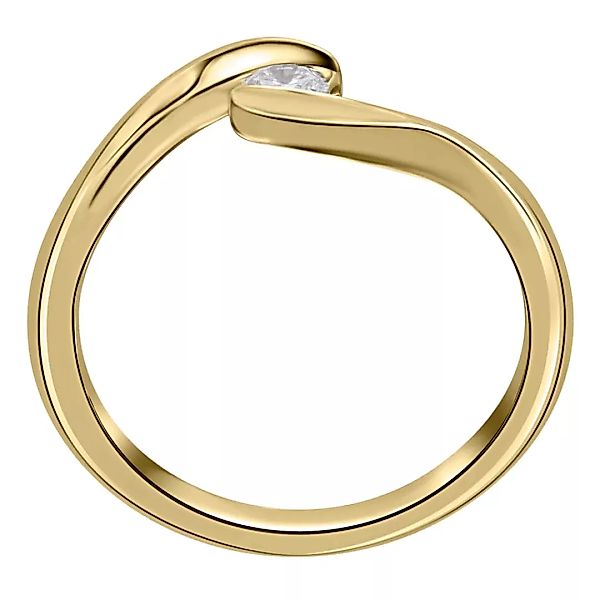 ONE ELEMENT Diamantring "0,10 ct Diamant Brillant Spannfassung Ring aus 750 günstig online kaufen