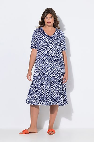 Laurasøn Jerseykleid Shirt-Kleid 1/2 Arm V-Ausschnitt günstig online kaufen
