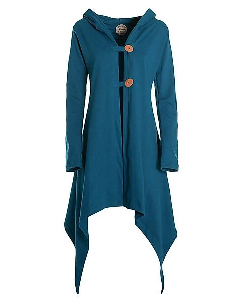 Vishes Langjacke Zipfeljacke Asymmetrischer Boho Cardigan mit Kapuze und Ho günstig online kaufen