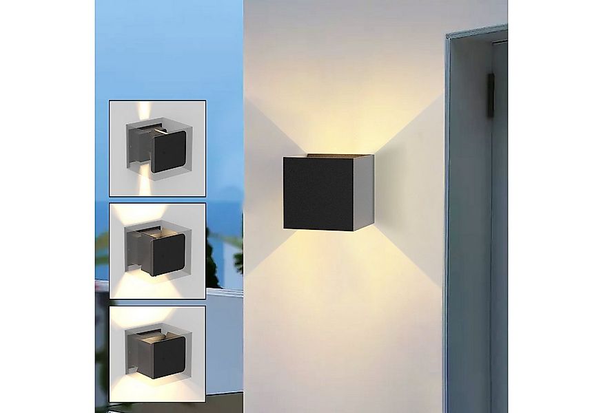 Nettlife Wandleuchte Led Wandleuchte Up Down Strahl 7W, und, LED fest integ günstig online kaufen