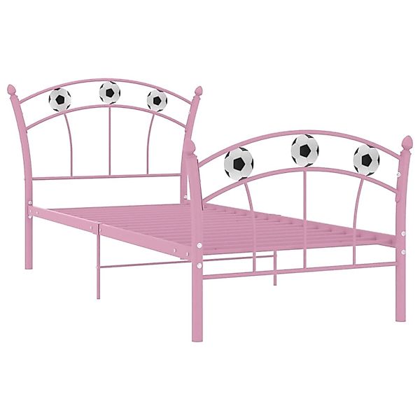 Einzelbett Mit Fußball-design Rosa Metall 90x200 Cm günstig online kaufen