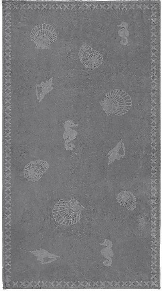 Seahorse Strandtuch Shells, Jacquard-Velours (1-St), mit günstig online kaufen
