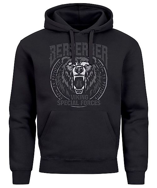 Neverless Hoodie Hoodie Herren Berserker Bär Viking Runen nordische Mytholo günstig online kaufen