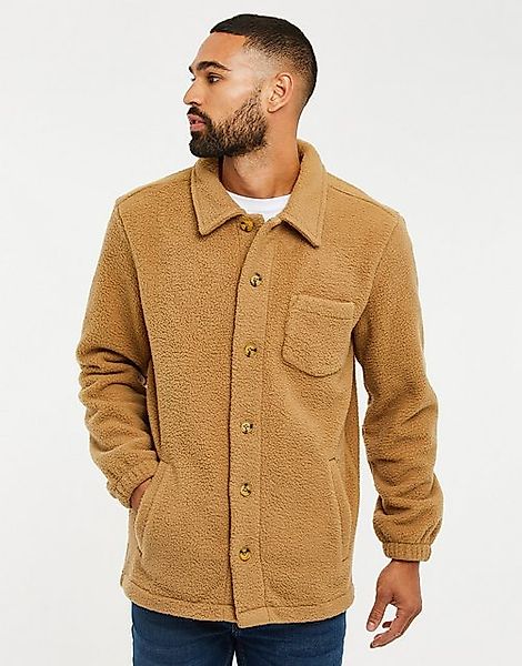 Threadbare Fleecejacke THB Fleece Button Through Borg Alfred (1-St) mit Bru günstig online kaufen
