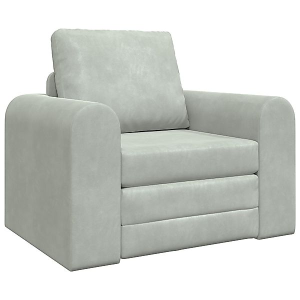 vidaXL Sofa Fußsofabett 2-in-1 hellgrau 98x71x83 günstig online kaufen