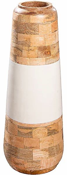 GILDE Bodenvase »Vase Naturelle naturfarben-weiß«, (1 St.) günstig online kaufen