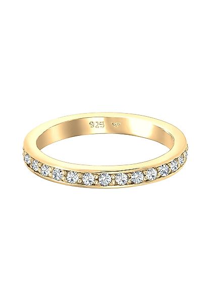 Elli Fingerring Memoire Verlobung Kristalle 925 günstig online kaufen