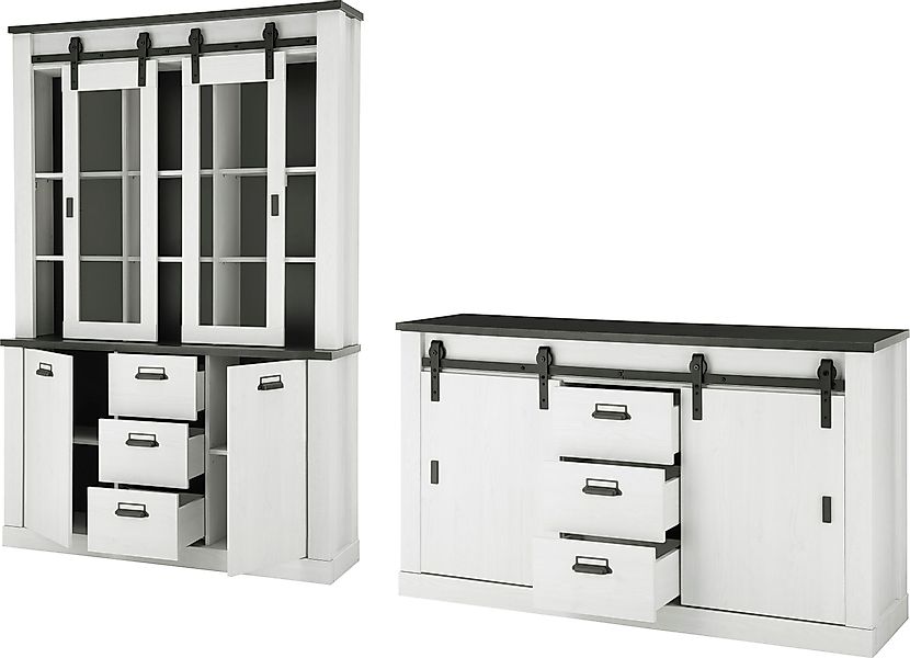 Home affaire Wohnwand "SHERWOOD" 2 Stk. tlg. günstig online kaufen