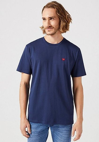 Wrangler Kurzarmshirt mit Logostickerei auf der günstig online kaufen