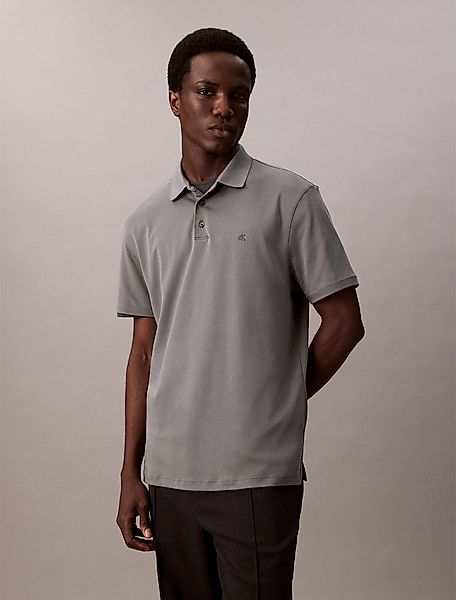 Calvin Klein Poloshirt SS SUPIMA CHEST EMB POLO Mit Rundhalsausschnitt günstig online kaufen