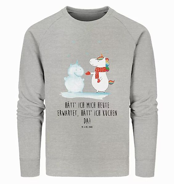 Mr. & Mrs. Panda Longpullover Größe XXL Einhorn Schneemann - Heather Grey - günstig online kaufen