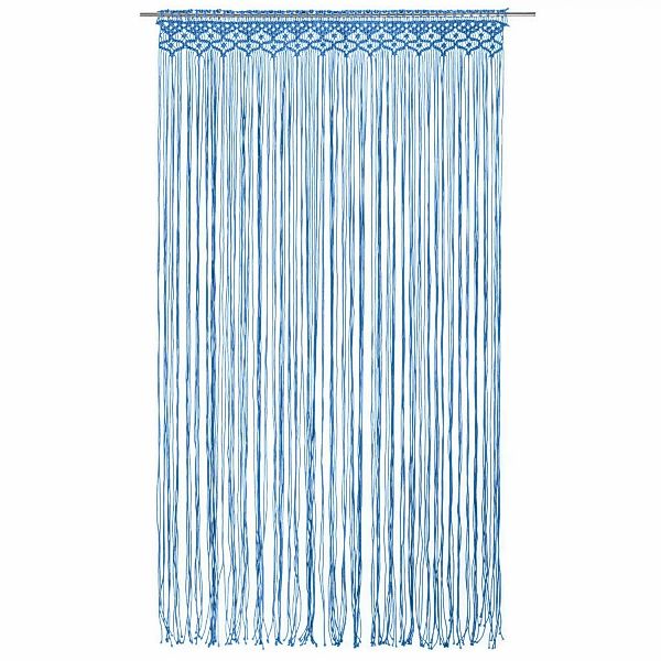 vidaXL Vorhang Makramee Vorhang Blau 140x240 günstig online kaufen
