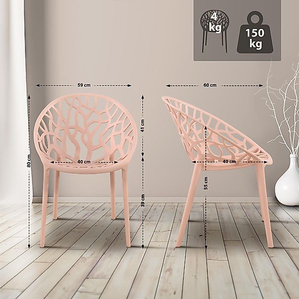 CLP Gartenstuhl Hope (4er Set), Kunststoff, günstig online kaufen