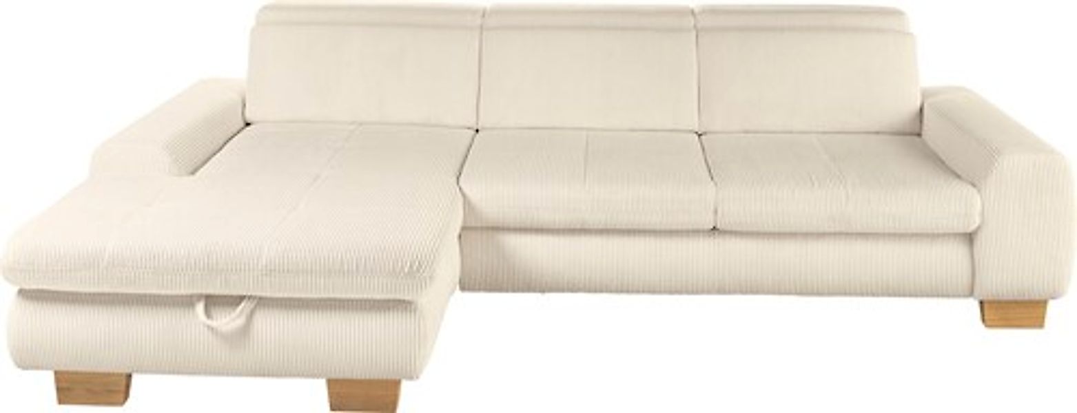 set one by Musterring Ecksofa Kopteil verstellbar, mit Bettfunktion, in Cor günstig online kaufen