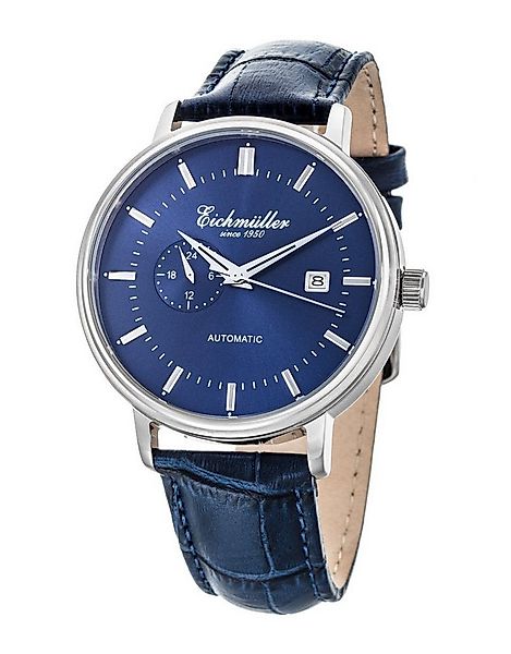 Eichmüller Automatikuhr RE7004, 42 mm – Herren-Armbanduhr mit blauem Ziffer günstig online kaufen