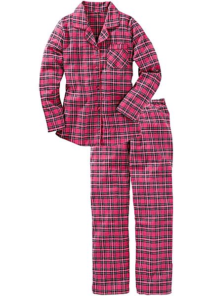 Gewebter Flanell Pyjama günstig online kaufen