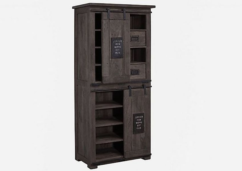 Massivmoebel24 Dreh-/Schwebetürenschrank #217 (Schrank Mango 80x45x175 günstig online kaufen