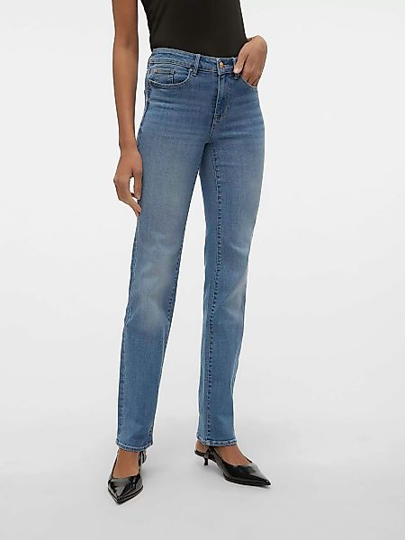 Vero Moda Straight-Jeans VMFLASH MR STRAIGHT JEANS LI347 GA NOOS günstig online kaufen