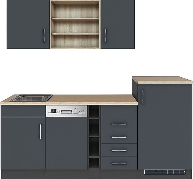 KOCHSTATION Küche "KS-Mali" Breite 210 cm, mit E-Geräten günstig online kaufen