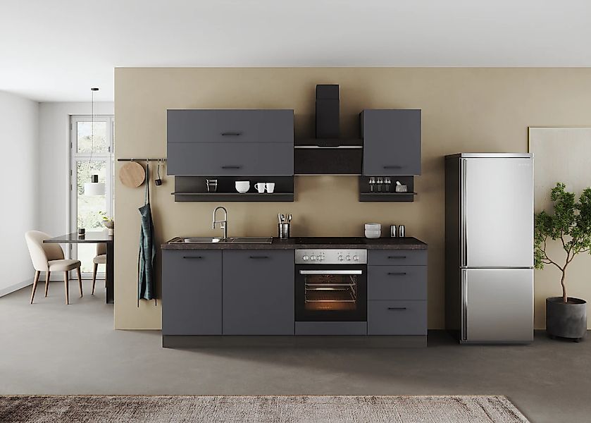 KOCHSTATION Küchenzeile "KS-Frieda Breite 220 cm" wahlweise mit E-Geräten, günstig online kaufen