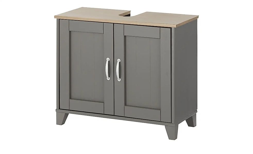 Waschbeckenunterschrank  Muslone ¦ grau ¦ Maße (cm): B: 74 H: 61 T: 33.0 Sc günstig online kaufen