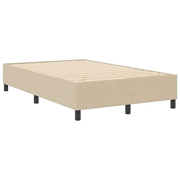 vidaXL Boxspringbett Grau-Grün 120 x 200 cm Cordstoff 3337406 günstig online kaufen