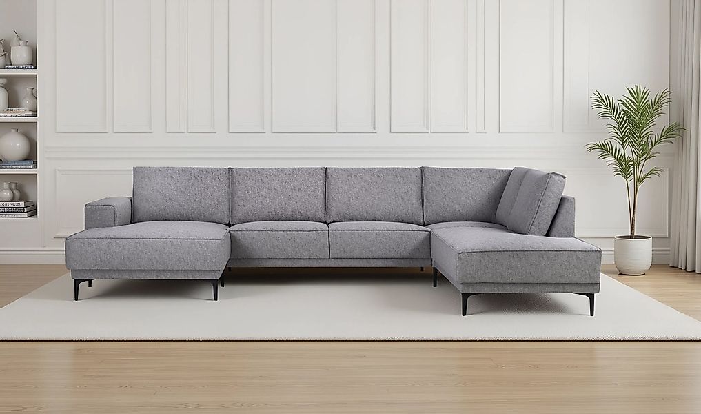 OTTO home Wohnlandschaft "XXL Sofa Oland, Struktur, Flachgewebe, Luxus-Micr günstig online kaufen