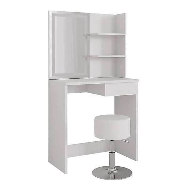 Vicco Schminktisch Dekos, Weiß, 75 cm mit LED-Spiegel und Hocker (2-St) günstig online kaufen
