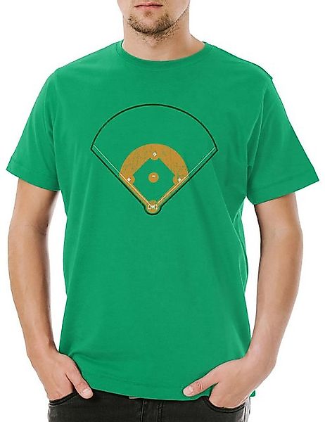 Urban Backwoods Print-Shirt Baseball Field Herren T-Shirt Player Sport Pass günstig online kaufen