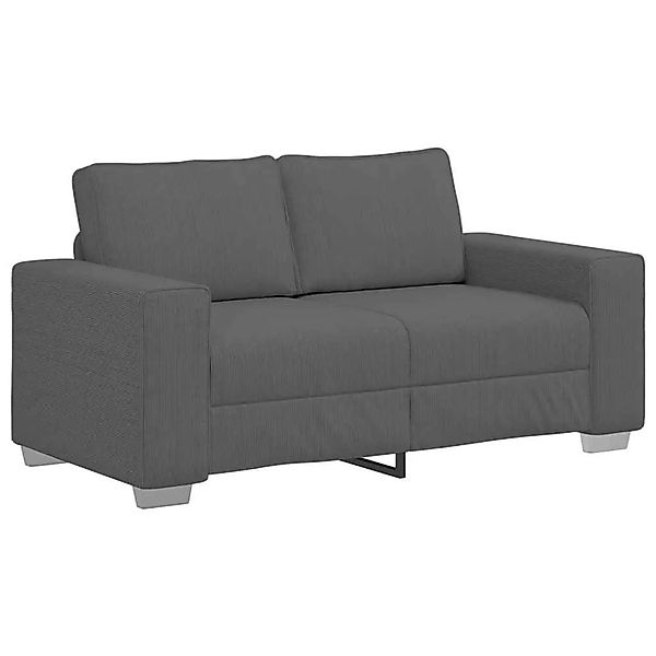 vidaXL Zweisitzer-Sofa Dunkelgrau 120 cm Cordstoff 4105194 günstig online kaufen