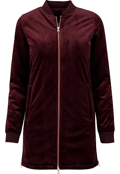 URBAN CLASSICS Allwetterjacke "Urban Classics Damen Ladies Long Velvet Jack günstig online kaufen