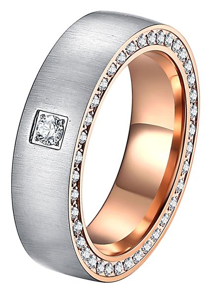 DOOSTI Trauring Schmuck Geschenk Edelstahl Trauring günstig online kaufen