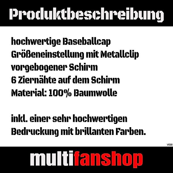 multifanshop Baseball Cap Mönchengladbach - Herzschlag günstig online kaufen
