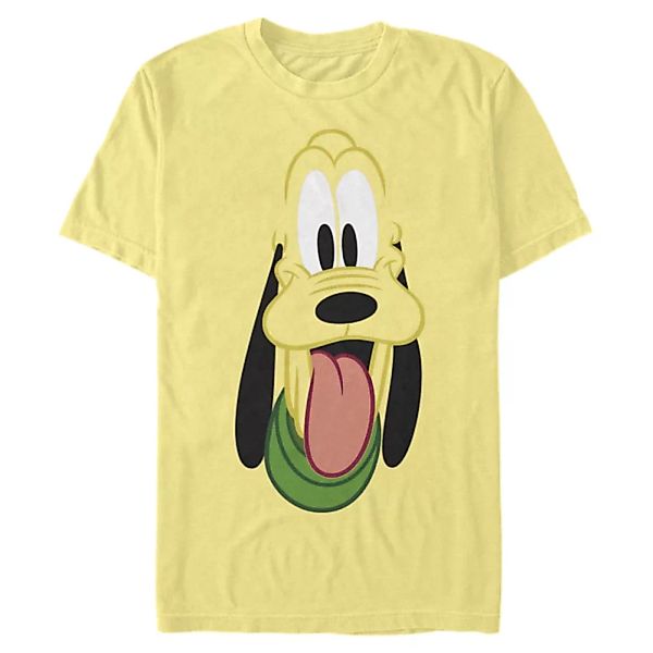 Disney Classics - Micky Maus - Pluto Big Face - Männer T-Shirt günstig online kaufen