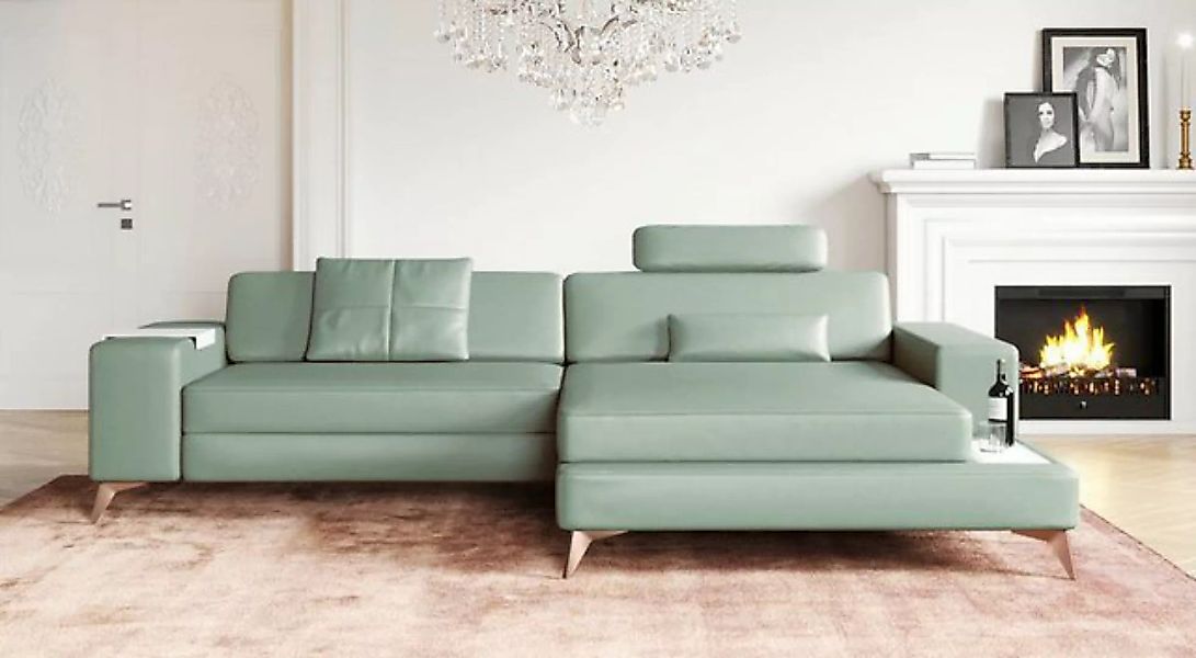 BULLHOFF Ecksofa Ecksofa Leder Eckcouch L-Form Designsofa »MÜNCHEN IV« von günstig online kaufen