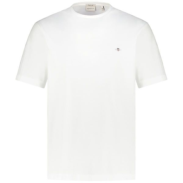 Gant T-Shirt aus Baumwolle Farbe weiß Größe: 4XL günstig online kaufen