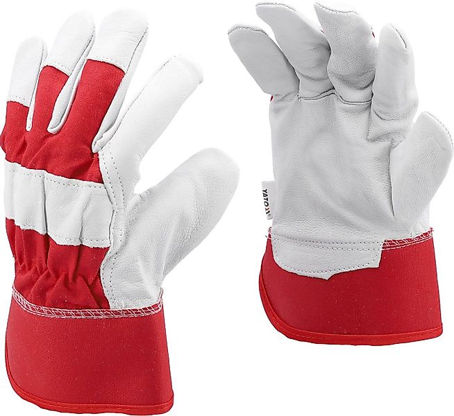 Yato Arbeitshandschuhe Arbeitshandschuhe, glattes Ziegenleder (Arbeitshands günstig online kaufen