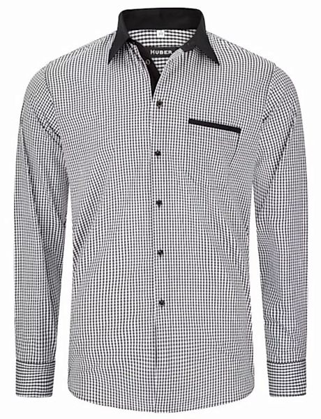 Huber Hemden Langarmhemd HU-0079 Kentkragen, Kontraststoff, Regular Fit - g günstig online kaufen