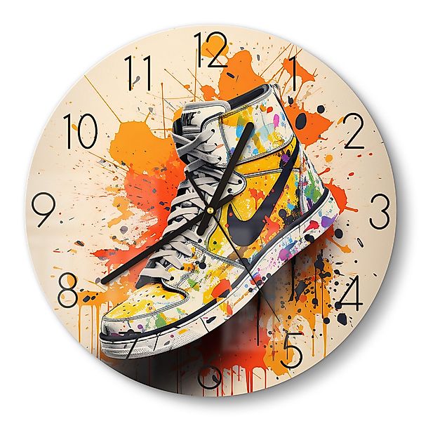 DEQOART Wanduhr 'Streetwear Symphony' (Glas Glasuhr günstig online kaufen