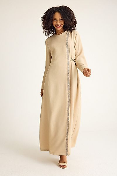 fashionshowcase Tunikakleid Abaya Kleid mit Schmuckdetails günstig online kaufen