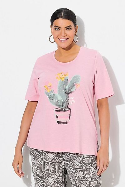 Ulla Popken T-Shirt T-Shirt Kaktus Classic Rundhals Halbarm günstig online kaufen
