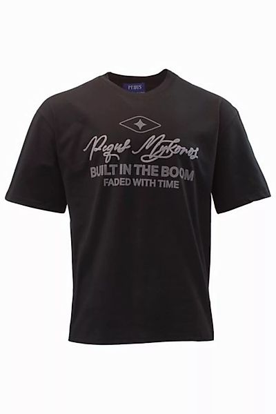 PEQUS T-Shirt Pequs Built in the Boom Logo T-Shirt Rundhals Black-XS (1-tlg günstig online kaufen